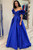 Fuchsia Satin Off the Shoulder Ruffle Prom Dress