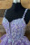 Purple Tulle Sequins Spaghetti Straps Homecoming Dress