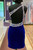 Royal Blue Velvet One Shoulder Crystal Homecoming Dress