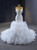 White Mermaid Strapless Beading Prom Dress