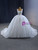 Luxury White Ball Gown Sequins Beading Wedding Dress