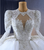 Ball Gown Long Sleeve Tulle Sequins Beading Wedding Dress