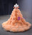 Orange Tulle Off the Shoulder Prom Dress