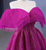 Fuchsia Tulle Beading Off the Shoulder Prom Dress