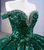 Green Sequins Off the Shoulder Crystal Prom Dress