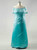 Elegance Plus Size Boat Neckline Turquoise Satin Mother Of The Bride Dresses