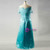 Elegance Plus Size Boat Neckline Turquoise Satin Mother Of The Bride Dresses