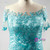 Elegance Plus Size Boat Neckline Turquoise Satin Mother Of The Bride Dresses