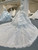 White Tulle Lace Short Sleeve Square Neck Wedding Dress