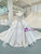 White Tulle Lace Long Sleeve Beading Wedding Dress With Long Train