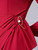Red Long Sleeve Sequins Pleats Mother Of The Bride Dress
