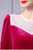 Fuchsia Velvet Long Sleeve Beading Mother Of The Bride Dress