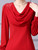 Red Long Sleeve Beading Mother Of The Bride Dress