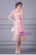 Pink Tulle Short Sleeve Mother Of The Bride Dress