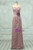 Trendy Floor Length Pink Lace Mother of the Bride Dresses Flowers Pearls
