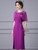 Purple Scoop Beading Mother Of The Bride Dress