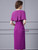 Purple Scoop Beading Mother Of The Bride Dress