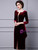 Burgund Velvet Long Sleeve Mother Of The Bride Dress