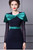 Navy Blue Long Sleeve Green Bow Mother Of The Bride Dress