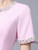 Pink Short Sleeve Pearls Mother Of the Brides Dress