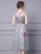 Gray Tulle Embroidery Mother Of The Bride Dress