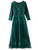 Dark Green Tulle Appliques Mother Of The Bride Dress