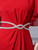Red Beading Pleats Mother Of The Bride Dress