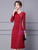 Long Sleeve Split Beading Mother Of The Bride Dress