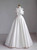 White Off the Shoulder Bow Wedding Dress