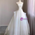 White Tulle Strapless Pleats Brides Wedding Dress