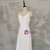 Simple White Spaghetti Straps Short Wedding Dress