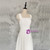 Simple White Square Neck Short Wedding Dress