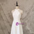 Simple White Halter Short Wedding Dress