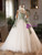 White Tulle Green Satin Spaghetti Straps Wedding Dress