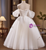 Vintage White Tulle Puff Sleeve Wedding Dress