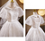 Vintage White Lace Puff Sleeve Wedding Dress