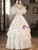 White Satin Lace Short Sleeve Wedding Dress