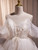 Ivory White Tulle Spaghetti Straps Pearls Homecoming Dress