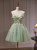 Green Tulle Sweetheart Beading Homecoming Dress