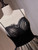 Black Tulle Lace Spaghetti Straps Prom Dress Black Tulle Lace Spaghetti Straps Prom Dress