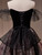 Vintage Black Off the Shoulder Beading Prom Dress