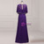 Princess Long Lace Mother of the Bride Dresses Purple Evening Dresses