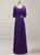 Princess Long Lace Mother of the Bride Dresses Purple Evening Dresses