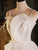 Ivory Tulle Spaghetti Straps Pleats  Homecoming Dress