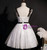 White Lace Straps Homecoming Dress