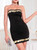 Tube Top Sequins Splicing Slim Dress Tube Top Sequins Splicing Slim Dress