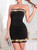 Tube Top Sequins Splicing Slim Dress