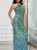 Sequined Fishtail Halter Party Dress 