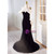 Black Velvet Mermaid One Straps Prom Dress