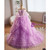 Purple Tulle Tiers Sweetheart Prom Dress